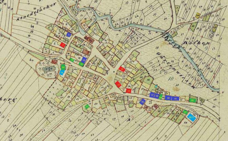 Lageplan_Autenhausen_von_1851_Ausschnitt