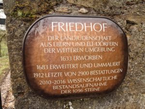 Jüdischer Friedhof Ebern 2 1,4NB